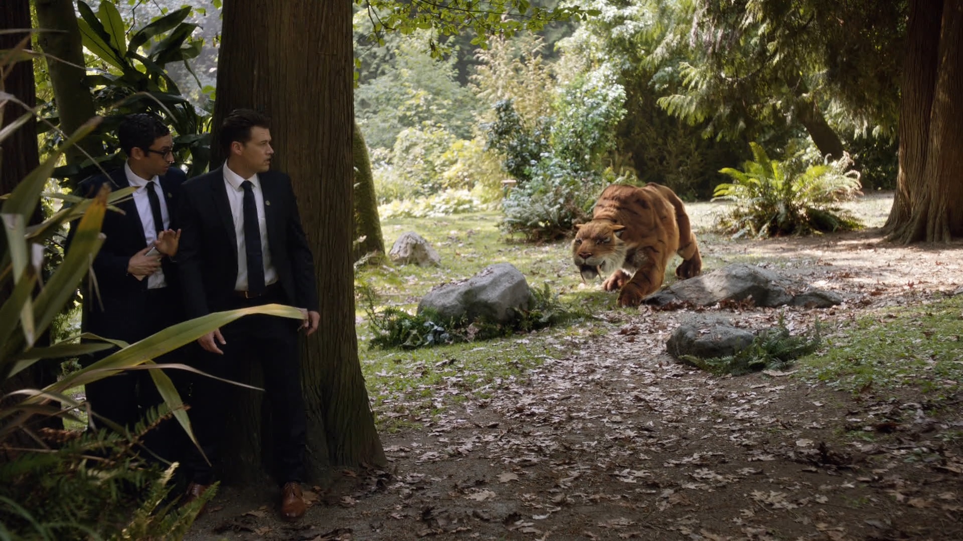 Nate, Gary et un tigre à dents de sabre